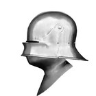 Helmet Sallet Bevor Medieval Gothic Sca German 15 Century Larp Knight Armor