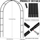 Halloween Horror Outdoor Decorations Assembly Arch  Courtyard Black  White 