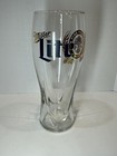 Rare Miller Lite 22oz Gold Rimmed Gold Decal Pilsner Glass  7 25    Brand New