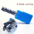 5 Pcs 3 8  4 Flute Carbide End Mill - Regular Length - Tialn Coated Usa