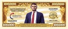 Pack Of 100 Charlie Kirk Remembrance Collectible Novelty Money Dollar Bills