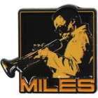 Miles Davis Playing The Trumpet Enamel Lapel Pin  officially Licensed Product 