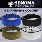 Leather Weight Lifting Belt     Deadlift  Gym Fitness  Training Support  4   Wide