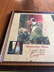 Vintage 1940s Budweiser Beer Menu Cover Advertising Framed It Lives Good Taste 