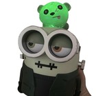 2024 Universal Studios Halloween Minion Frankenbob Popcorn Bucket Zombie No Stri
