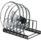  7  Lid Organizer  Adjustable Kitchen Cabinet Organizer For Lid Holder Black