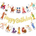 Greek Mythology Birthday Banners 3pcs Greek Gods Birthday Party Decorations 