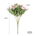 10 Heads Artificial Flowers Fake Silk Tea Roses Bride Bouquet Home Wedding Decor