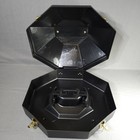 Western Cowboy Hat Case Can Hard Plastic Black With Handle Travel Storage Hat 