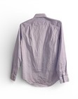 Ck Mens Dress Shirt Noniron Slim Fit Purple White Check Button Down Long Sleeve 