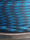 1 4 X 100 Ft Premium Double Braid- Yacht Braid Rope Hank  Black blue 