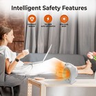 Comfort Zone Portable Desktop Space Heater With 3 Heat Settings  White