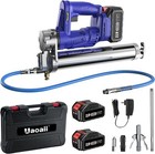10000 Psi 21v Electric Cordless Grease Gun Kit  2pcs 4000mah Batteries led Light