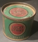 Old  Lucky Strike  Cigarettes Tin  Vintage empty  Free Shipping