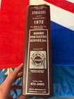 1972 Syracuse  Ny City Directory