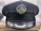Vtg 1968 Aberdeen Wa Police Hat W  Terrace Heights Fire Dept Badge Gerber 7 1 8