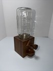 Vintage Handmade Wooden Mason Jar Candy Dispenser M ms  Gum Drops Etc