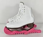 New Glacier 520 By Jackson Girls White Figure Ice Skates Size 12 Youth