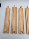 Wooden Train Railway 8  Straight Track Lot X6 - Works W Thomas   Friends Brio