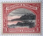 Travelstamps  Trinidad   Tobago Stamps Sc  36 Mint  Og  Hinged  3 Cent  12 Perf