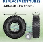 4 10 3 50-4 Replacement Tire And Inner Tube Set  2 Pack  10 Heavy Duty Tire A   