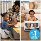 2in1 Booster Feeding High Chair And Floor Seat With Self-storing Tray For Infant