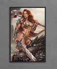 Red Sonja Reborn  6 Fantasy Warrior Premium Giclee Print Poster 11x17 Wall Art