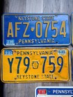 Pennsylvania License Plates Lot Of 5 Bicentennial Keystone Expired Vintage 