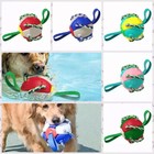 Pet Dog Toys Flying Saucer Ball Magic Deformation Ufo Toy Sports Dog With Lights