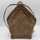 Ifugao Natural Woven Wicker Like Basket Backpack Bag