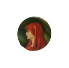 Antique Celluloid Advertising Sewing Tape Measure W  Woman   s Head - -  7 