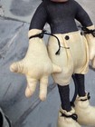 Vintage 1940 s 10 Inch - Pattern Made Mickey Mouse Doll Plush - Home Made
