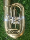 Huge Rotary Bb Tuba  franz Michl Graslitz B  hmen   bohemia   original Mouthpiece