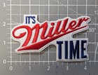 It s Miller Time Patch Light Beer Brewery Embroidered Iron On Patch 4x2 5 