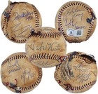 Sandlot  8  Guiry  Leopardi  Renna  5 Signed Chewed Baseball W  Case Bas
