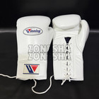 White Boxing Gloves Lace-up Training Gloves   Sparring Gloves 8oz 16oz
