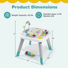 6-in-1 Baby Activity Center W height Adjustable Board Detachable Toys Music