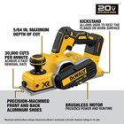 Dewalt 20v Max Planer  30 000 Cuts Per Minute  2 Mm Cut Depth  Dcp580b
