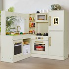 Kids Corner Play Kitchen Wooden Pretend Kitchen Playset W  Lights   Sounds