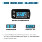 Runleader Digital Led Engine Hour Meter rpm  temp Multifunction Waterproof Meter
