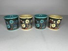 Fiesta Ware Mug Cup Christmas Window Pane Coffee Tea Cocoa Set 4 Tom   Jerry