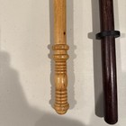 Vintage Wooden Police Nightstick baton  In Solid Wood- Lot Of 4