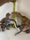 Dinosaur Toy Lot Jurassic Park animal Planet big Dinasaurs Lot Of 6 Read Discrip