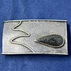 Vintage Handmade Silver Belt Buckle   2 170 Oz   Lot Z-228