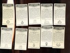 1936 United Kingdom Cigarettes Officers Full Dress 10 Different Tobacco Card Lot