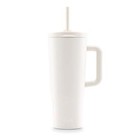 40oz Stainless Steel Tumbler With Handle  Cream