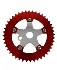 Bmx Alloy Spider   Chainring Combo 38   39  42  44t - Blue   Red   Gold