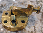 Vintage Solid Brass Spring Loaded Window Sash Lock Latch