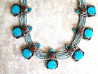 Vintage Gemstone Tibetan Necklace Bib Handcrafted Statement Beaded Necklace   8