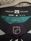Adidas Anaheim Ducks 25th Anniversary Jeresy Size 46 Blank